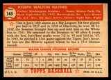 1952 Topps Baseball #145 Joe Haynes Senators EX-MT 544220
