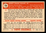 1952 Topps Baseball #146 Frank House Tigers EX-MT 544221