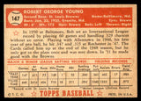 1952 Topps Baseball #147 Bobby Young Browns EX+/EX-MT 544222