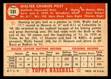 1952 Topps Baseball #151 Wally Post Reds VG-EX 544226