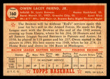 1952 Topps Baseball #160 Owen Friend Browns EX-MT 544234