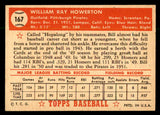 1952 Topps Baseball #167 Bill Howerton Pirates EX-MT 544241