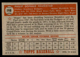 1952 Topps Baseball #198 Phil Haugstad Dodgers EX-MT 544270