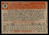 1952 Topps Baseball #206 Joe Ostrowski Yankees EX-MT 544278
