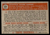 1952 Topps Baseball #221 Granny Hamner Phillies EX-MT 544292