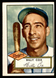 1952 Topps Baseball #232 Billy Cox Dodgers EX 544302