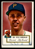 1952 Topps Baseball #236 Ed Fitzgerald Pirates EX 544306