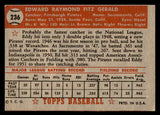 1952 Topps Baseball #236 Ed Fitzgerald Pirates EX 544306