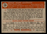 1952 Topps Baseball #238 Art Houtteman Tigers EX-MT 544308