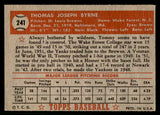 1952 Topps Baseball #241 Tommy Byrne Browns VG-EX 544311