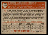 1952 Topps Baseball #245 Sherry Robertson Senators EX-MT 544315