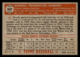 1952 Topps Baseball #247 Randy Gumpert Red Sox EX 544317