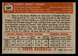 1952 Topps Baseball #249 Bobby Adams Reds EX-MT 544319