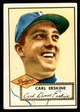 1952 Topps Baseball #250 Carl Erskine Dodgers EX 544320