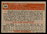 1952 Topps Baseball #250 Carl Erskine Dodgers EX 544320