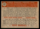 1952 Topps Baseball #257 Bobby Avila Indians EX 544327