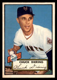 1952 Topps Baseball #265 Chuck Diering Giants EX-MT 544333