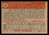 1952 Topps Baseball #265 Chuck Diering Giants EX-MT 544333