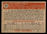 1952 Topps Baseball #273 Erv Palica Dodgers EX 544339
