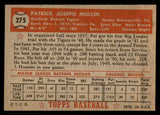 1952 Topps Baseball #275 Pat Mullin Tigers EX+/EX-MT 544341