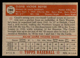 1952 Topps Baseball #280 Cloyd Boyer Cardinals EX-MT 544345