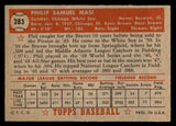1952 Topps Baseball #283 Phil Masi White Sox EX-MT 544348
