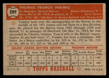 1952 Topps Baseball #289 Tommy Holmes Braves EX+/EX-MT 544354