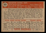 1952 Topps Baseball #293 Sibby Sisti Braves EX-MT 544358