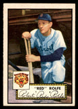 1952 Topps Baseball #296 Red Rolfe Tigers EX-MT 544361