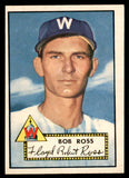1952 Topps Baseball #298 Bob Ross Senators EX-MT 544363