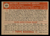 1952 Topps Baseball #302 Max Surkont Braves EX+/EX-MT 544367