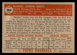 1952 Topps Baseball #304 Sam Dente White Sox GD-VG 544369