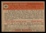 1952 Topps Baseball #305 Paul Richards White Sox EX-MT 544370