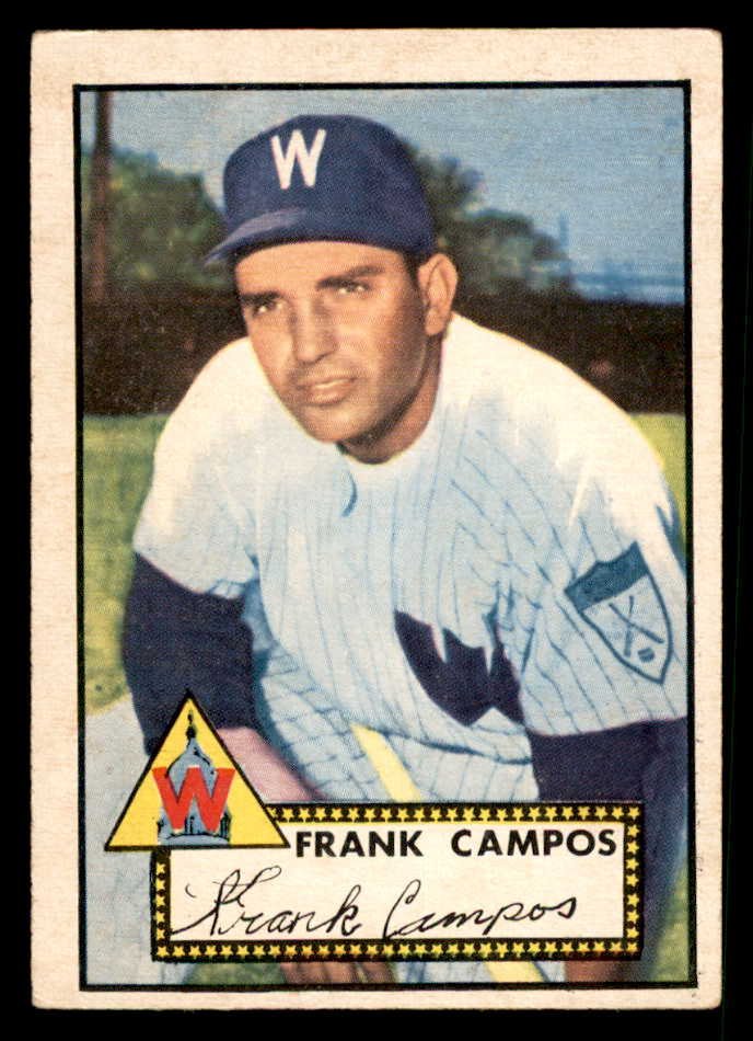 1952 Topps Baseball #307 Frank Campos Senators VG-EX 544372
