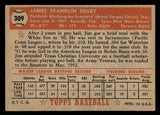 1952 Topps Baseball #309 Jim Busby Senators EX+/EX-MT 544374