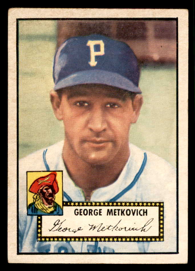 1952 Topps Baseball #310 George Metkovich Pirates EX+/EX-MT 544375