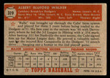 1952 Topps Baseball #319 Rube Walker Dodgers VG-EX 544377