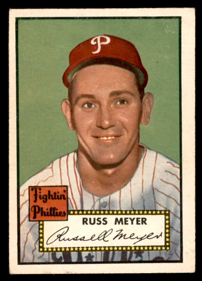 1952 Topps Baseball #339 Russ Meyer Phillies EX 544383
