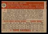 1952 Topps Baseball #350 Cal Abrams Reds VG 544387