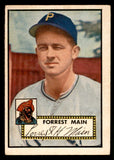 1952 Topps Baseball #397 Forrest Main Pirates VG-EX 544399