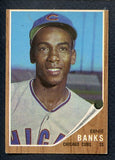 1962 Topps Baseball #025 Ernie Banks Cubs EX-MT oc 403535