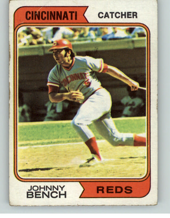 1974 Topps Baseball #010 Johnny Bench Reds VG-EX 406251