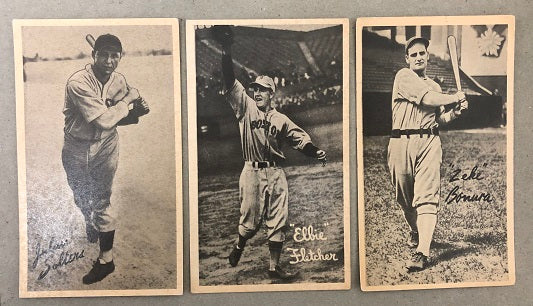1937 R314 Goudey Wide Pen Lot 3 Diff VG-EX Bonura Fletcher 409946