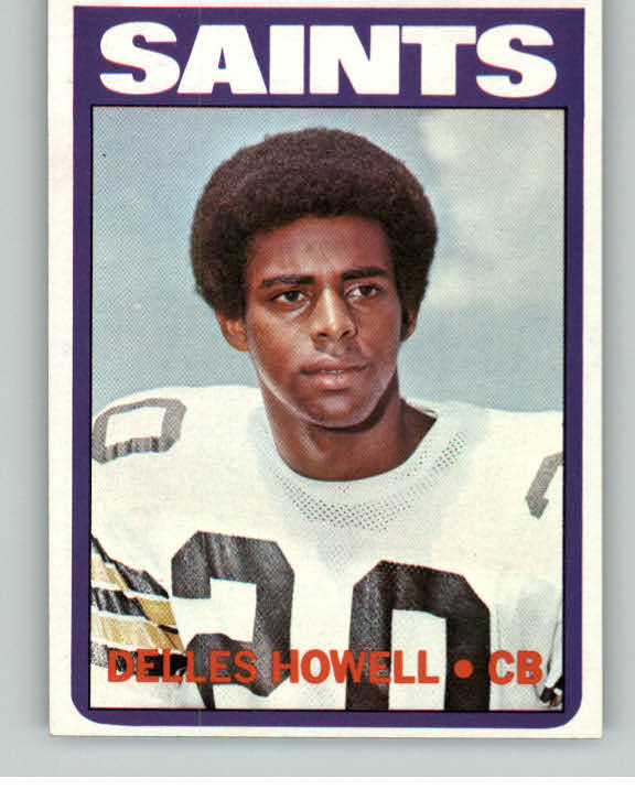 1972 Topps Football #321 Delles Howell Saints NR-MT 410916