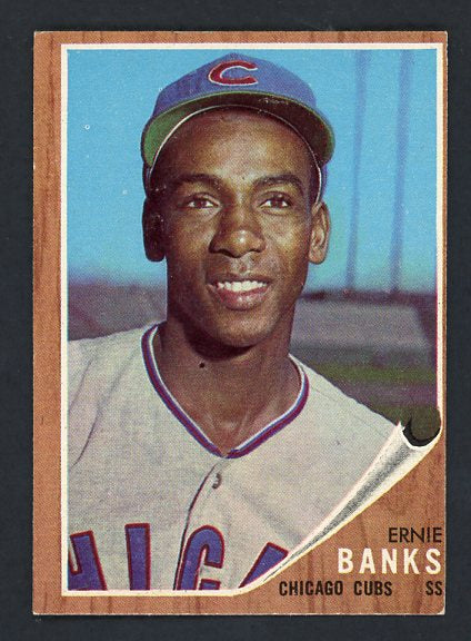 1962 Topps Baseball #025 Ernie Banks Cubs EX-MT oc 412249