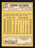 1968 Topps Baseball #220 Harmon Killebrew Twins VG scuff back 413207