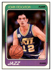 1988 Fleer Basketball #115 John Stockton Jazz NR-MT 416420