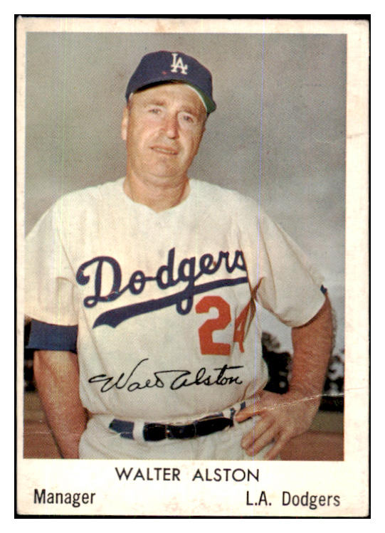 1960 Bell Brand #018 Walter Alston Dodgers Good 426897