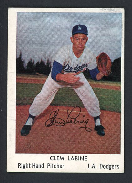 1960 Bell Brand #006 Clem Labine Dodgers VG-EX 427083