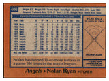 1978 Topps Baseball #400 Nolan Ryan Angels VG-EX 429365